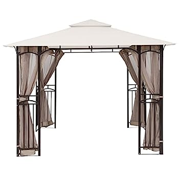 【中古】【輸入品・未使用】MASTERCANOPY 10\'x 10\' 用 展望台 蚊帳画面壁10\'x 12\' ガゼボキャノピー( みスクリーン壁)