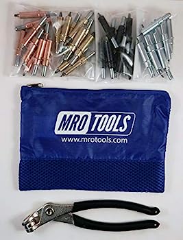 【中古】【インポート品・未当て嵌める】K続きもの 未経験者用 Cleco シートメタルファスナーキット メッシュキャリーバッグ付き添い人 (K5S40)