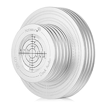 【中古】【輸入品・未使用】Nobsound アルミレコードウェイト LP ビニール ターンテーブル ディスク スタビライザー バブルレベル (シルバー)