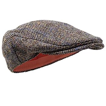 【中古】【輸入品・未使用】Borges & Scott Nevis フラットキャップ - 100%手編みウール - ハリスツイード - 防水 US サイズ: 56cm (Medium) - (7 to 7 & 1/8) カラー: ブラ 35,337円
