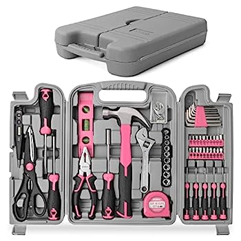 【中古】【輸入品・未使用】Hi-Spec 56pc Pink Home & Garage Tool Kit Set. Essential Hand Tools for DIY Repairs Complete in a Box