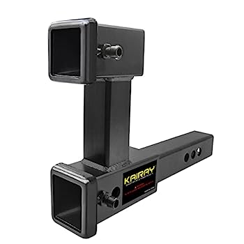 【中古】【輸入品・未使用】KAIRAY ダブルヒッチレシーバー 2インチ トレーラーヒッチ延長ライザーヒッチアダプター 2インチのレシーバーエクステンダーから10インチの最大|スカイマーケットプラス