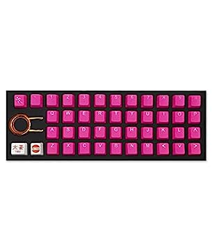 【中古】【輸入品・未使用】TAI-HAO 42 ゴム製ゲーミングキーキャップ すべてのMXタイプキーボードに対応 ネオンピンク|スカイマーケットプラス