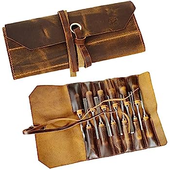 【中古】【インポート品・未当てはめる】RUSTIC TOWN レザーツールロールアップポーチ ? 12スロットポータブルレザーツールキャリーオンポーチ ヴィンテージハンドメイドレンチロール/