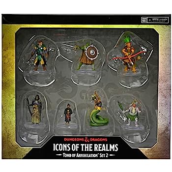 【中古】【輸入品・未使用】ダンジョンズ&ドラゴンズ D&D Icons of The Realms: Tomb of Annihilation:Box 2 - 7フィギュアセット、塗装済みミニチュア、RPG