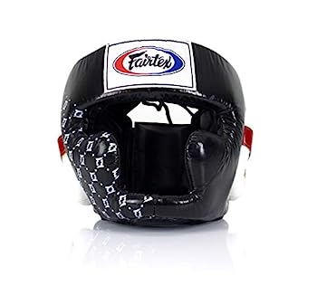 【中古】【輸入品・未使用】(M, Black Fairtex) - Fairtex Headgear Head Guard Super Sparring HG3, HG10, HG13 Diagonal Vision for Muay Thai, Boxing, Kickboxing｜スカイマーケットプラス