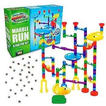【中古】【輸入品・未使用】Marble Genius Marble Run Starter Set - 60 Translucent Marbulous Pieces + 10|スカイマーケットプラス