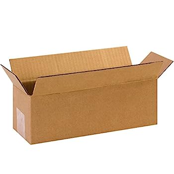【中古】【輸入品・未使用】BOX USA 25 Pack of Long Corrugated Cardboard Boxes, 12\" L x 4\" W x 4\" H, Kraft, Shipping, Packing and Moving
