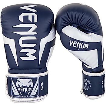 【中古】【輸入品・未使用】VENUM [ヴェヌム] ボクシンググローブ Elite - エリート（ネイビーブルー/白） (8oz)｜スカイマーケットプラス
