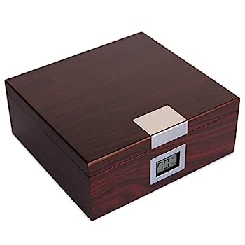 【中古】【輸入品・未使用】Case Elegance (ケースエレガンス) ヒュミドール フロントデジタル 湿度計 付き－チェリーウッド加工 シダー杉 シガーケース 葉巻 ボックス（25