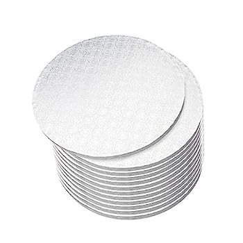 【中古】【輸入品・未使用】Spec101 Round Cake Drums, 12 Inch - 12pk White Cake Drum Boards with 1/2-Inch Thick Smooth-Edges