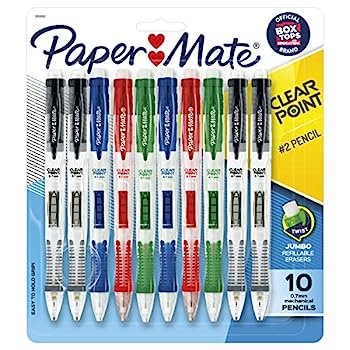 【中古】【輸入品・未使用】Paper Mate クリアポイント シャープペンシル 0.7mm 詰め合わせ 詰め替え可能 10本パック｜スカイマーケットプラス