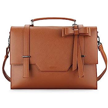 【中古】【インポート品・未当て嵌める】ECOSUSI 万覚え帳マイコン用伝達人御徒面子 レディース ブリーフ容れもの 15.6in 万覚え帳マイコン サッチェル ハンドバック, 赤銅色, L