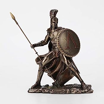 【中古】【輸入品・未使用】Veronese Design 7 1/4インチ スパルタンキング レオニダス コールドキャスト 樹脂ブロンズ仕上げ 像 ホームデコレーション｜スカイマーケットプラス
