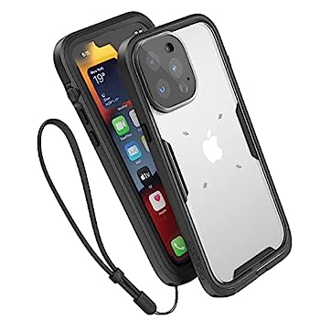【中古】【インポート品・未当て嵌める】Catalyst 33フート 雨合羽入れもの iPhone 13 Pro用 - 落っこちる押しとどめる 6.6フート 読みやすいうしろ側 Catalyst Crux付属品相応う (ステルスブラック)