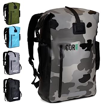 【中古】【輸入品・未使用】COR Surf 防水ドライバッグ バックパック パッド入りノートパソコンスリーブ付き 高耐久 ロールトップパック (迷彩 25L) 24,321円