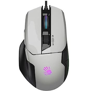 【中古】【インポート品・未当て嵌める】Bloody Gaming W70 Max ゲーミングマウス 10,000 CPI 250 IPS RGB ゲーミングマウス ジャイアントパンダ 白いこと