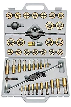 【中古】【インポート品・未当て嵌める】Neiko 00916A SAE Pro-Grade Large-Diameter Titanium Tap \u0026 Die Set (45 Piece) by Neiko