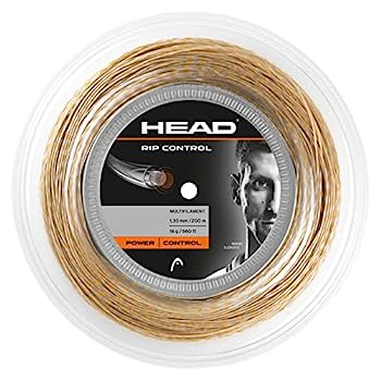 【中古】【インポート品・未当て嵌める】HEAD RIP Control 17 庭球より糸 200m/660フート 木管 ゴールド