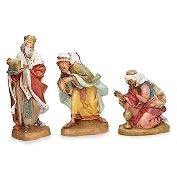 【中古】【輸入品・未使用】19cm Fontanini Three Kings 71815