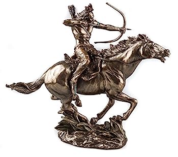 【中古】【輸入品・未使用】Mohican Warrior Statue on Horseback Shooting Arrow彫刻置物｜スカイマーケットプラス 36,657円