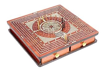 【中古】【輸入品・未使用】House of Cribbage - Square Shape 4 Tracks Continuous Cribbage Board Maple / Bloodwood - Pull Drawers - Skunks, Corners 40,149円