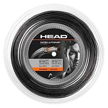 【中古】【インポート品・未当て嵌める】HEAD Intellitour 17 庭球より糸 200m/660フート 木管 (薄墨色)