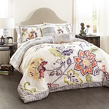 【中古】【インポート品・未当てはめる】Lush Decor 5?Piece Asterキルト地布団書き割り 第一人者 青碧 C41833P15-000
