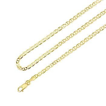 【中古】【インポート品・未当てはめる】Ioka宝飾品???14?Kイエローソリッドゴールド2.7?MM坦々たるMarinerチェーン店頸飾り
