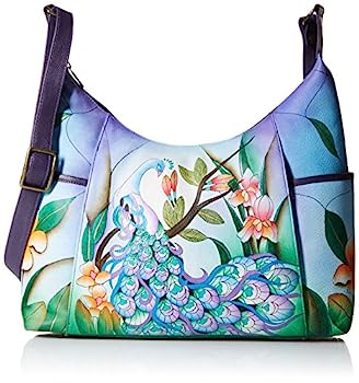 【中古】【輸入品・未使用】ANUSCHKA レディース ANNA BY ANUSCHKA HAND PAINTED LEATHER WOMEN'S LARGE SHOULDER HOBO US サイズ: One Size カラー: ブルー