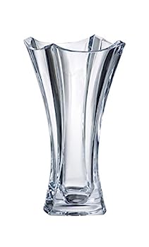 【中古】【インポート品・未当てはめる】Barski ヨーロッパ硝子 結晶硝子 花立て 高さ12in ヨーロッパ製