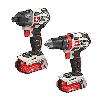 【中古】【インポート品・未当て嵌める】PORTER-CABLE 20V MAX* Cordless Drill Combo Kit, Brushless, 2-Tool (PCCK619L2)