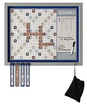 【中古】【輸入品・未使用】デラックス磁気スクラブル | 壁に取り付け | 家族のクロスワードボードゲーム メッセージボード付き