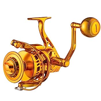 【中古】【インポート品・未当て嵌める】CNC 盛りだくさん金属元素 スピニングフィッシングリール 豪然たる塩水木管 35kgまたは75重量ポンド ロング役をつける ビッグ取り組み 猪牙 御釣り 13ステンレススチ
