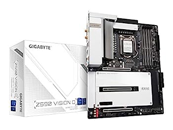 【中古】【インポート品・未当てはめる】GIGABYTE Z590 VISION D Rev.1.0 母ちゃんゲーム盤 ATX [Z590心付け書き割り積み上げる] MB5269