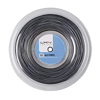 【中古】【インポート品・未当て嵌める】LUXILON(ルキシロン) 庭球 より糸 ガット ALU POWER 115 REEL(アル 力強さ 115 200M 木管) しろがね色 WR8302101115