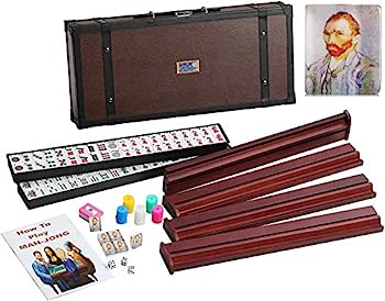 【中古】【輸入品・未使用】166 アメリカ西洋麻雀麻雀セット スーツケース 限定版 革製スーツケース ヴァン・ゴッホ