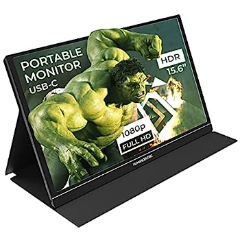 【中古】【インポート品・未当て嵌める】HumanCentric 万覚え帳マイコン用携帯型管する 15.6in携帯型管する 携帯型映写幕 万覚え帳マイコン用外の方管する USB-Cポ