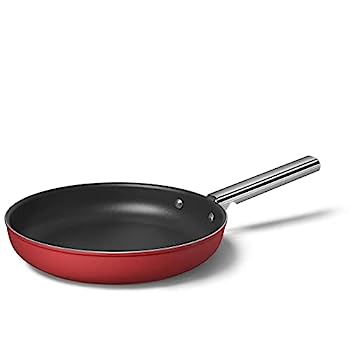 【中古】【輸入品・未使用】Smeg Cookware 11インチ レッド フライパン