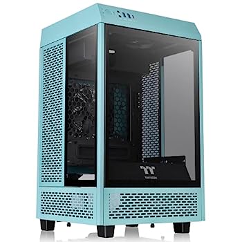 【中古】【輸入品・未使用】Thermaltake Tower 100 Turquoise Edition Mini Tower Chasis de computadora de Vidrio Templado Compatible con Mini-ITX CA-1R3-00SBWN-00｜スカイマーケットプラス