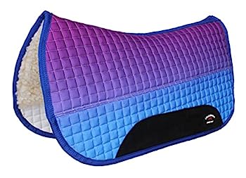 【中古】【輸入品・未使用】CHALLENGER 39221 馬 ウエスタン 28インチx30インチ キルトバレル 輪郭 ファー パッド入り サドルパッド オンブレ｜スカイマーケットプラス
