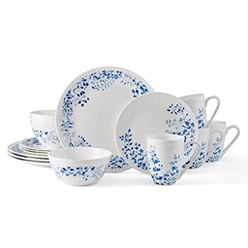 【中古】【輸入品・未使用】Mikasa Taryn チップ耐性 16ピース ディナーウェアセット、4人分