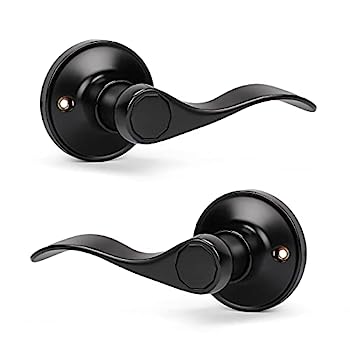 【中古】【輸入品・未使用】KNOBWELL 10セット ダミーレバー ドアハンドル ブラック仕上げ 機能なし プルのみ ドアレバーセット (左10個+右10個)