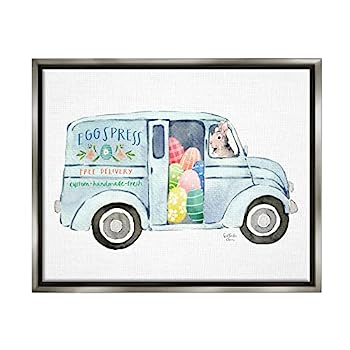 【中古】【輸入品・未使用】Stupell Industries イースターエッグ トラック ホリデー バニー 絵画 ヘザーリー・チャンデザイン｜スカイマーケットプラス
