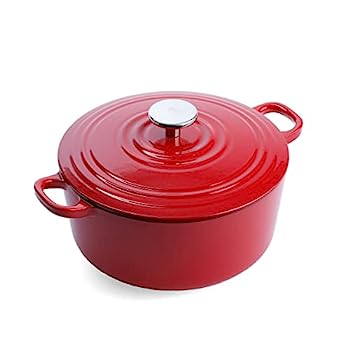 【中古】【インポート品・未当て嵌める】BK-BOUR CastIron Ind cvd ダッチ 26珊/5.3L/チリ赤いこと キッチン用品・食器・調理器具-その他