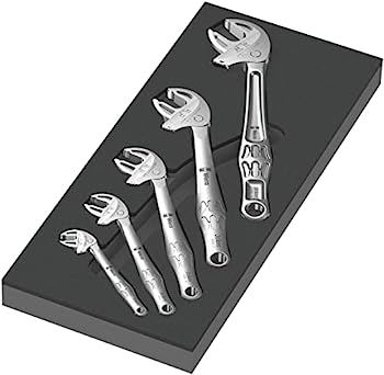 【中古】【輸入品・未使用】Wera(ヴェラ) 05150122001 | レンチセット 6004 Joker セット1 内装スポンジフォーム 9732, 5点セット 【日本正規輸入品】
