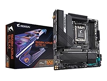 【中古】【輸入品・未使用】GIGABYTE B650M AORUS ELITE AX マザーボード Micro-ATX [AMD B650 チップセット搭載] MB5899｜スカイマーケットプラス