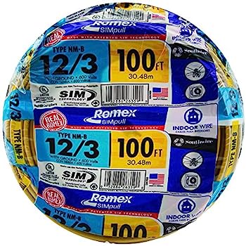 【中古】【輸入品・未使用】Southwire 63947628 100フィート 12/3 Ground Romexブランド SIMpull 住宅用屋内電線タイプ NM-B イエロー｜スカイマーケットプラス