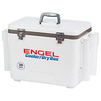 【中古】【輸入品・未使用】エンジェルクーラー/ドライボックス30 Qt with Rod Holders - ホワイト｜スカイマーケットプラス