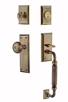 【中古】【インポート品・未当てはめる】Nostalgic Warehouse 719443目あたらしいYork Fグリップエントリセット、Backset???2.375in、アンティーク金管楽器